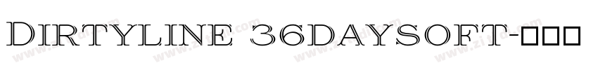 Dirtyline 36daysoft字体转换